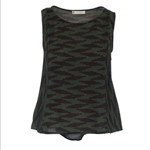 House Of Harlow 1960 Houndstooth Blouse Sleeveless